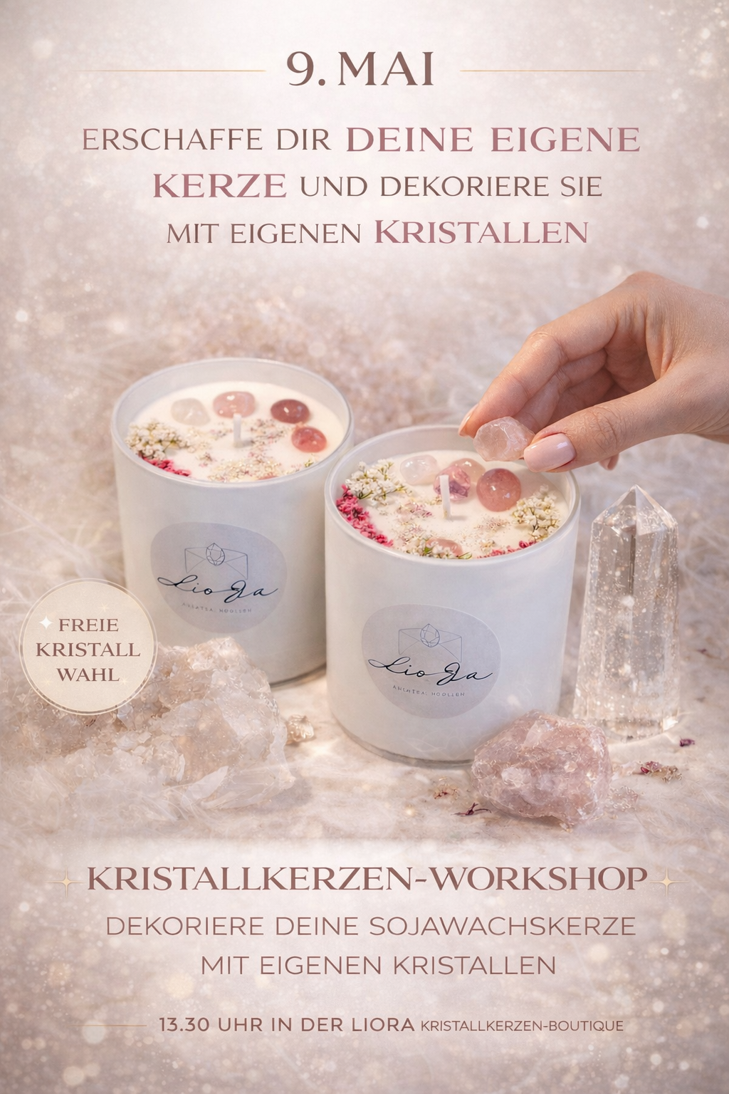 Workshop DIY kreiere deine eigene Kristallkerze