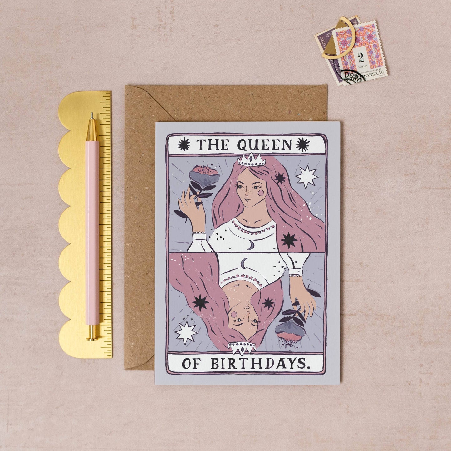 Queen of Birthdays Karte | Geburtstagskarte für Frauen | Karten