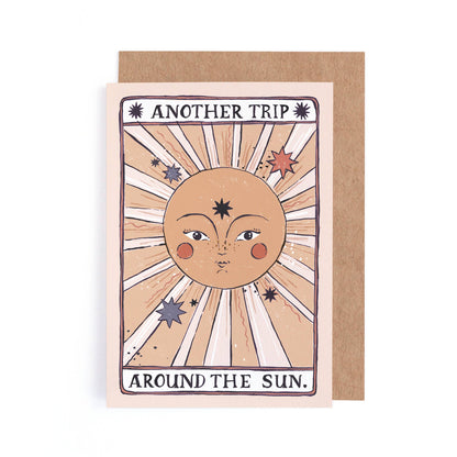 Tarot Geburtstagskarte Sonne | Tarotkarte | Sonnen-Grußkarte