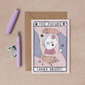 Glückwunschkarte „The Future Looks Bright“ mit Tarot-Motiv