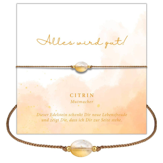 Citrin Armband – Alles wird Gut