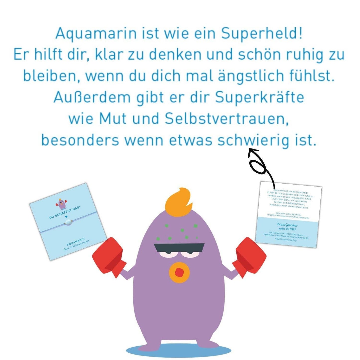 Kinderarmband mit Aquamarin