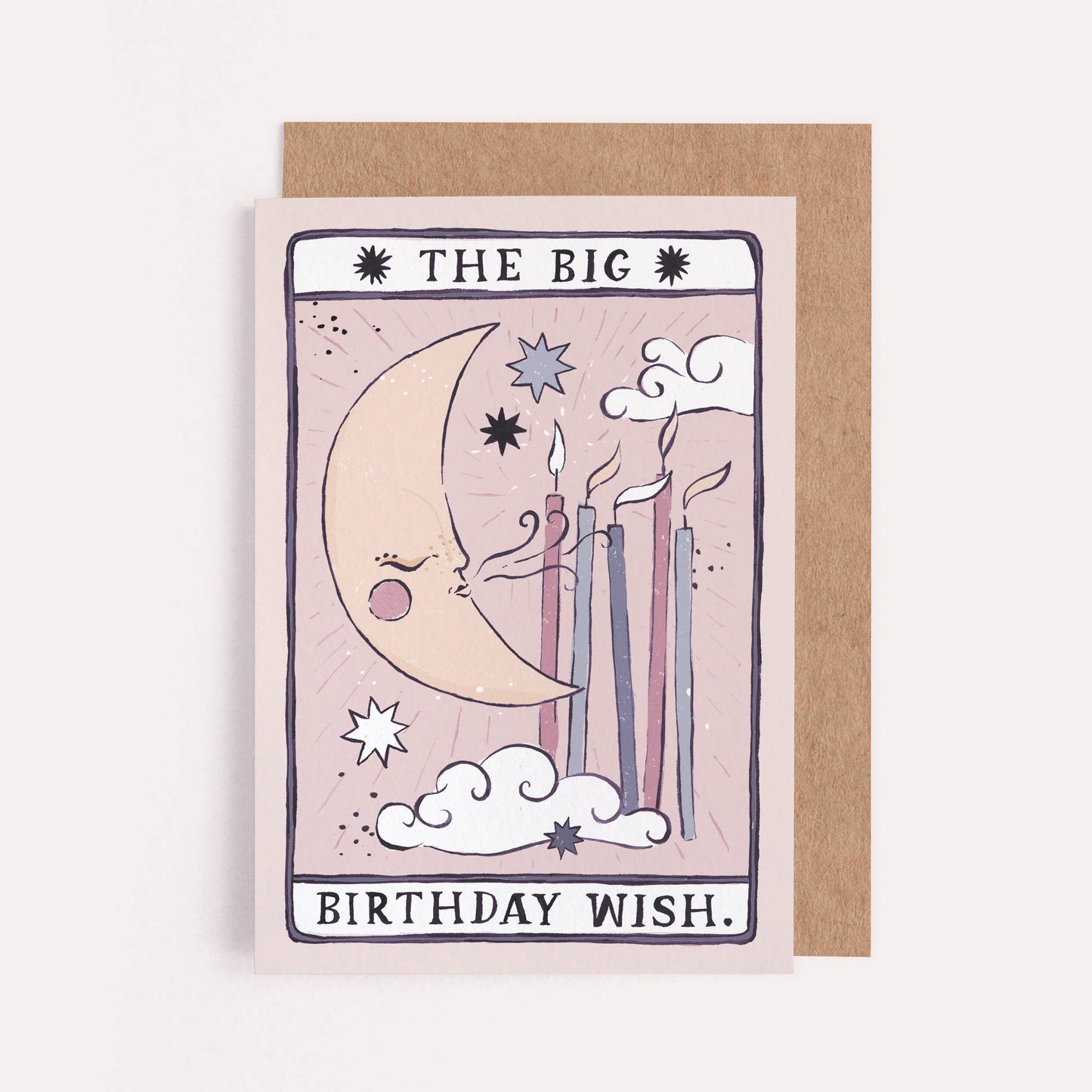 Tarot Mond Geburtstagskarte | Unisex Geburtstagskarte | Mond Tarot