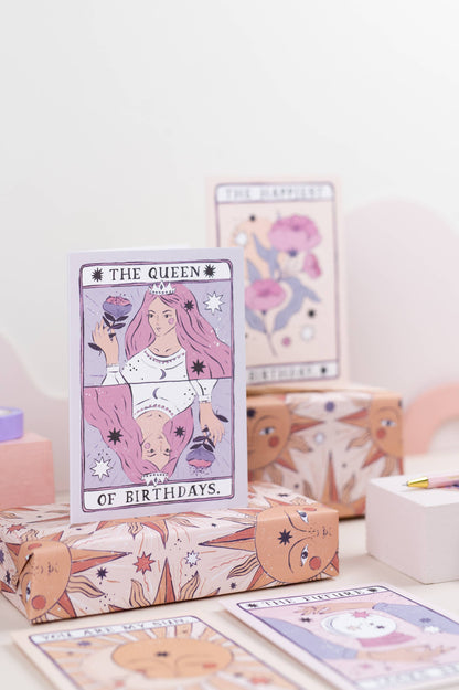 Queen of Birthdays Karte | Geburtstagskarte für Frauen | Karten