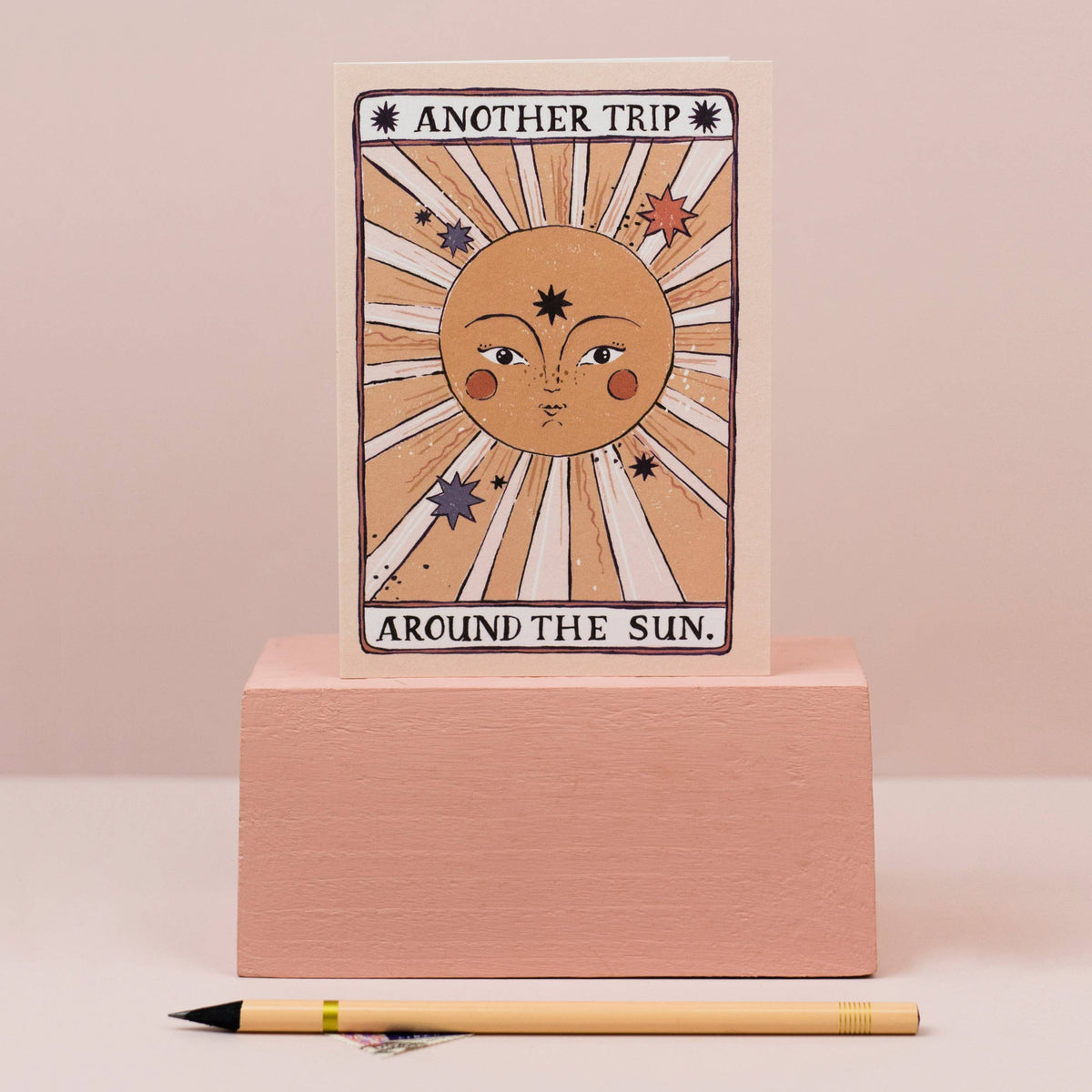 Tarot Geburtstagskarte Sonne | Tarotkarte | Sonnen-Grußkarte
