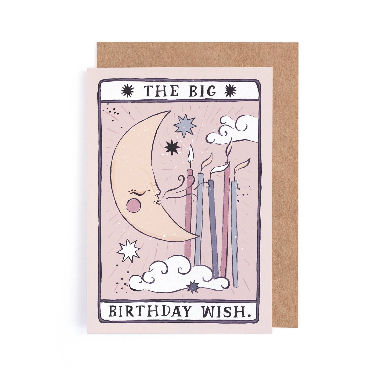 Tarot Mond Geburtstagskarte | Unisex Geburtstagskarte | Mond Tarot