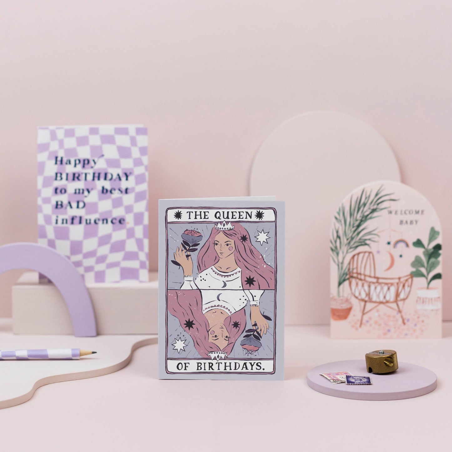 Queen of Birthdays Karte | Geburtstagskarte für Frauen | Karten