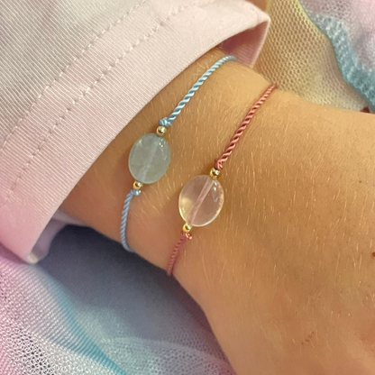 Kinderarmband mit Aquamarin