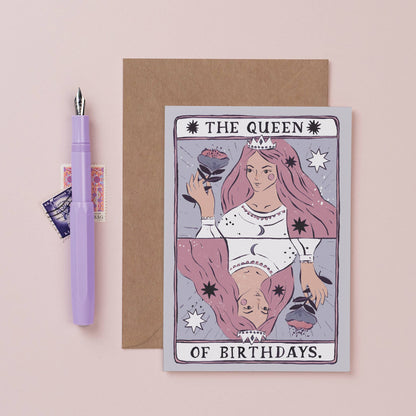 Queen of Birthdays Karte | Geburtstagskarte für Frauen | Karten