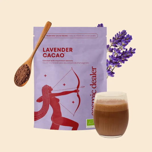 Lavendel-Cacao Trinkschokolade mit Pilzextrakten