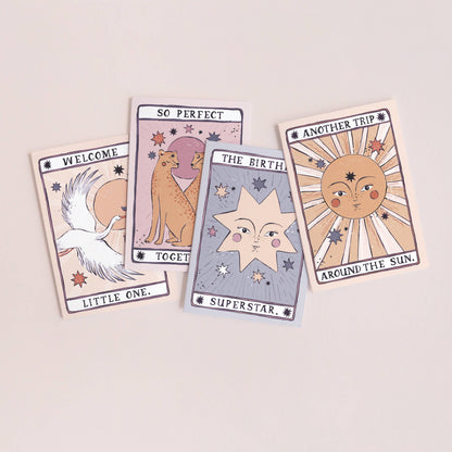 Tarot Geburtstagskarte Sonne | Tarotkarte | Sonnen-Grußkarte