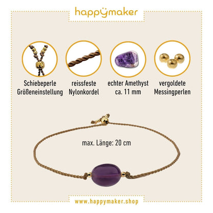 Amethyst Armband – Dein Glücksstein
